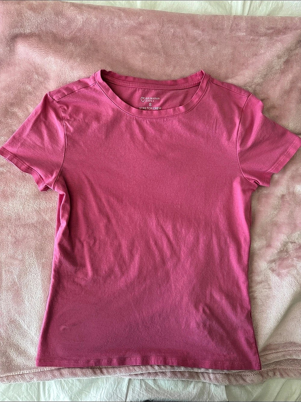 Primark Cares Short Sleeve Tee Size Small in Pink